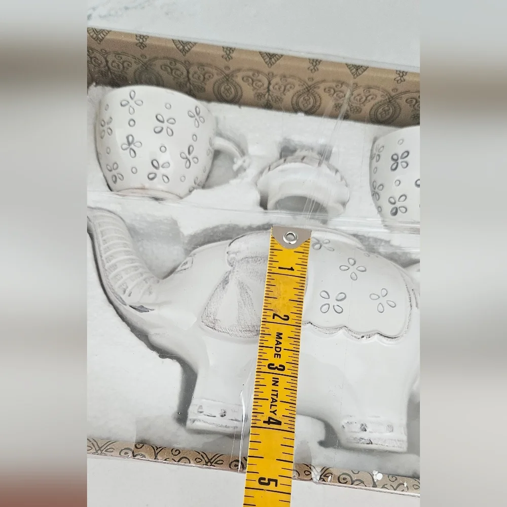 White Elephant Tea Set with Floral Design - Picture 5 of 8